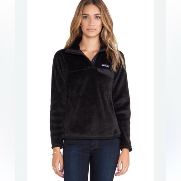 Patagonia Womens Re-Tool Snap-T Pullover in Black Small - Picture 1 of 9